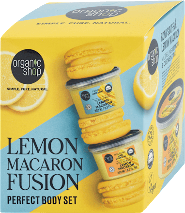 Súprava pre starostlivosť o telo - Citrónová makronka organic shop