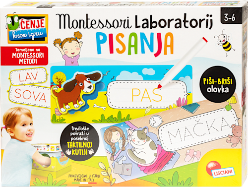 Montessori laboratorij pisanja  Lisciani