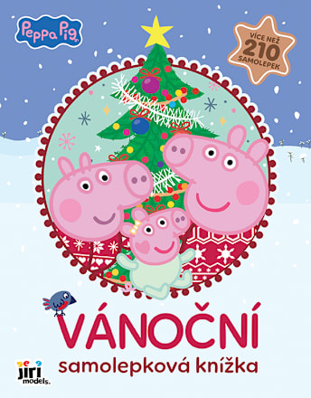vánoční samolepková knížka Peppa Pig JIRI MODELS