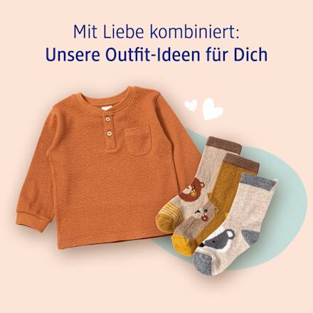 Langarmshirt mit Waffel-Struktur, braun, Gr. 92 ALANA