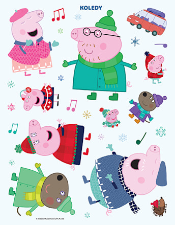 vánoční samolepková knížka Peppa Pig JIRI MODELS