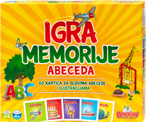 Igra memorije ABECEDA CLEMENTONI