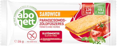 Abonett sandwich fără gluten cu roșii și ierburi Abonett