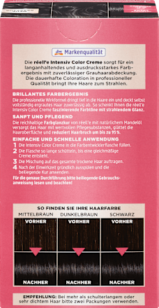 Tartós hajfesték, kékes fekete 2.8 réell‘e