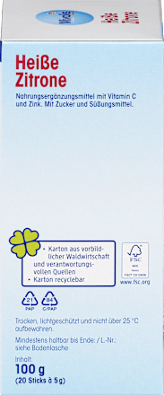 Heißgetränk Heiße Zitrone Mivolis