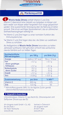 Topli napitak - vrući limun Mivolis