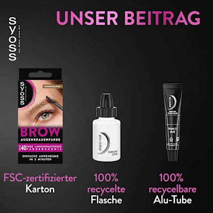 Augenbrauenfarbe Dunkelblond 6-1 syoss