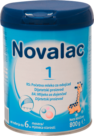 Novalac 1 - početno mleko za odojčad, od rođenja do 6. meseca starosti Novalac