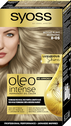 Farba na vlasy - 8-05 bežovo plavá Syoss Oleo Intense