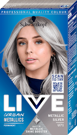 Urban Metallics – U71 metalik srebrna Schwarzkopf LIVE