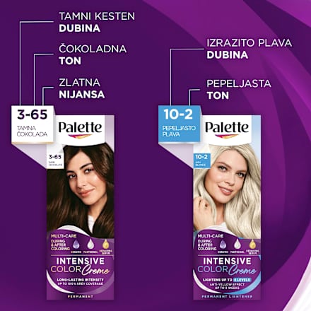 Boja za kosu – 3 - 65 tamna čokolada Palette INTENSIVE COLOR CREME