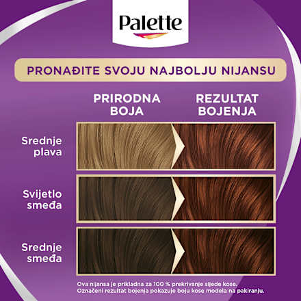 Boja za kosu – 5 - 68 kestenjasta Palette INTENSIVE COLOR CREME