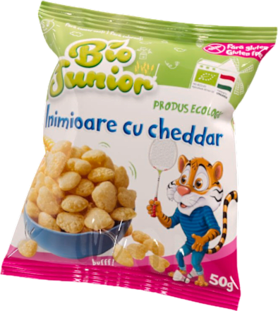 Inimioare cheddar fără gluten Bio Junior