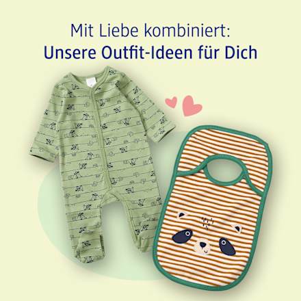 Schlafanzug mit Waldtier-Muster, grün, Gr. 42/44 ALANA