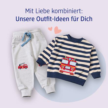 Jogginghose mit Feuerwehr-Motiv, grau, Gr. 104 ALANA