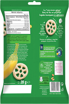 Chrupaki gryzaki banan, Organic po 10. miesiącu Gerber Organic