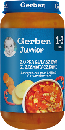 Zupka gulaszowa z ziemniaczkami, Junior 1 - 3 lata Gerber