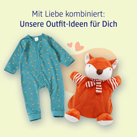 Handpuppe Fuchs, orange fluffies