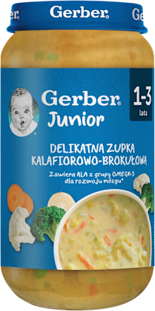 Zupka delikatna kalafiorowo-brokułowa, Junior 1 - 3 lata Gerber