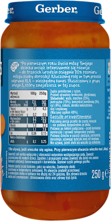 Zupka pomidorowa z ryżem, Junior 1 - 3 lata Gerber