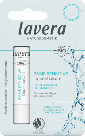 Lippenbalsam Basis Sensitiv lavera NATURKOSMETIK