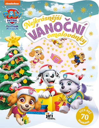 nejkrásnější vánoční omalovánky se samolepkami Paw Patrol JIRI MODELS
