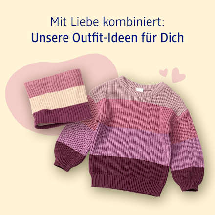 Pullover aus Strick, lila & rosa, Gr. 122 ALANA