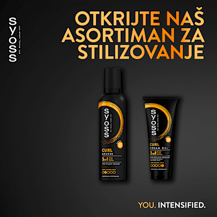 CURL 3u1 pena za kosu syoss