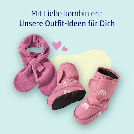 Thermoschuhe mit Regenbogen-Muster, rosa, 6 - 12 Monate PUSBLU