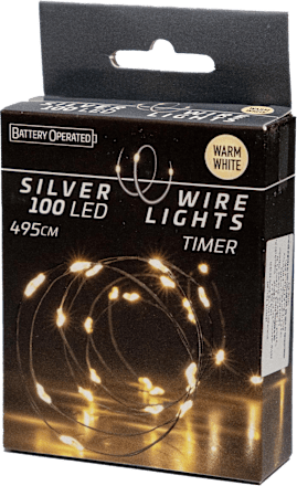 Ghirlandă argintie 100 luminițe KOOPMAN