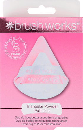 Make-up Schwamm Triangular Powder Puff Duo brush works