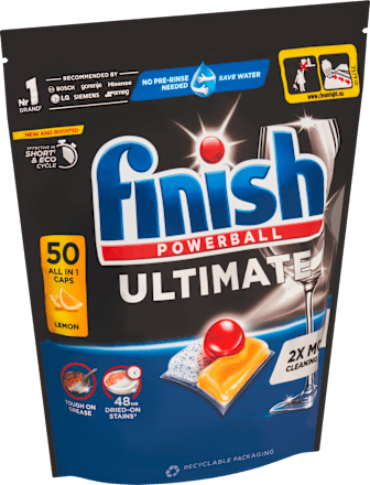 Kapsuly do umývačky riadu Ultimate Deep Clean & Shine Lemon Finish