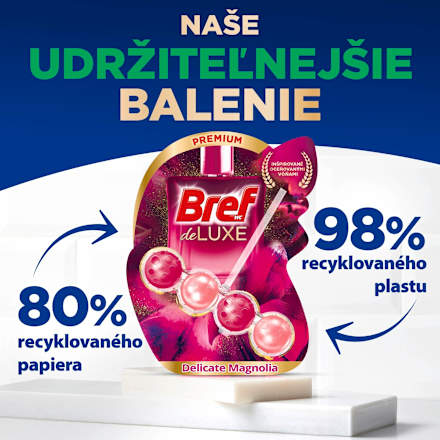 Tuhý WC blok DeLuxe Premium Delicate Magnolia Bref