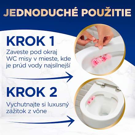 Tuhý WC blok DeLuxe Premium Delicate Magnolia Bref