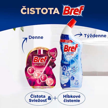 Tuhý WC blok DeLuxe Premium Delicate Magnolia Bref