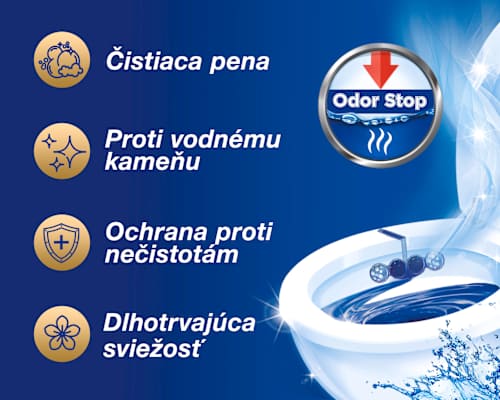 Tuhý WC blok Premium Color Aktiv+ Eucalyptus XXL Bref