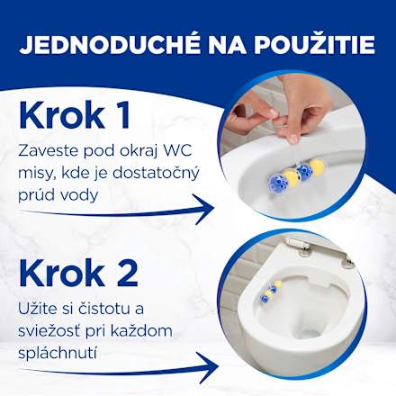 Tuhý WC blok Classic Power Aktiv Lemon XXL Bref