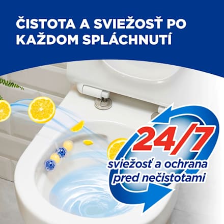 Tuhý WC blok Classic Power Aktiv Lemon Bref