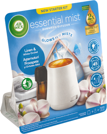 Aroma difuzér s náplňou - bielizeň a biela orchidea Air Wick