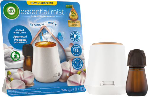 Aroma difuzér s náplňou - bielizeň a biela orchidea Air Wick