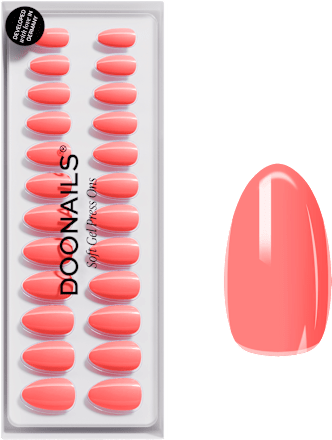 Künstliche Nägel Press Ons Short Peach Please Doonails