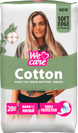 Absorbante normale din bumbac We care