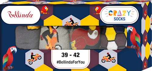 dárková sada Crazy Socks 3, velikost 39-42, mix barev Bellinda
