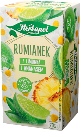 Herbatka ziołowo-owocowa o smaku limonki i ananasa Herbapol