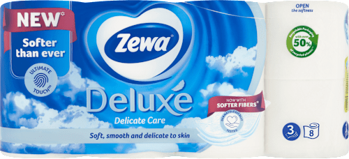 Deluxe Delicate Care toaletní papír White 8x150 Zewa