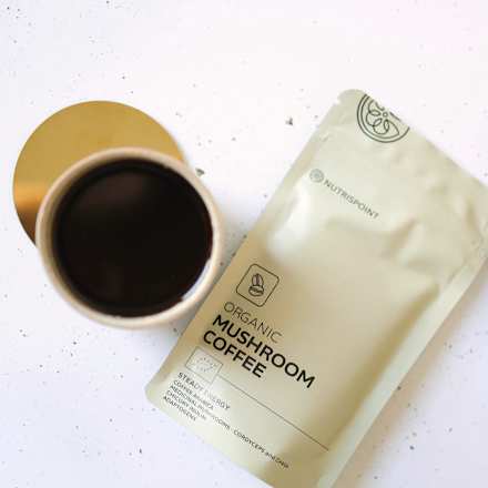 Ekološka instant kava z gobami v prahu NUTRISPOINT