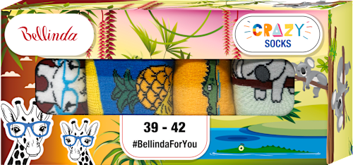 dárková sada Crazy Socks 1, velikost 39-42, mix barev Bellinda