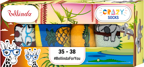 dárková sada Crazy Socks 1, velikost 35-38, mix barev Bellinda