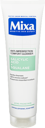 Arctisztító gél szalicilsavval és szkvalánnal Mixa