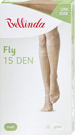 punčochové podkolenky FLY 15, tělová, 1 pár Bellinda